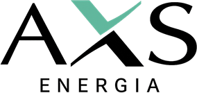 Logo da AXS Energia, cliente atendido pela Ponto Certo Brindes